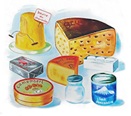 Fromages et oeufs